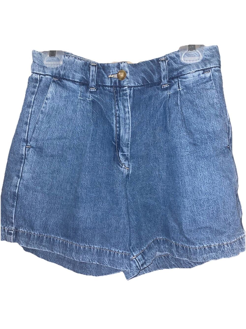 Women’s Old Navy Vintage Denim Jean Shorts With Stretch Waist & Adj Bands Sz S